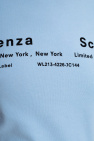 Proenza Schouler White Label A-line denim skirt Logo-printed T-shirt