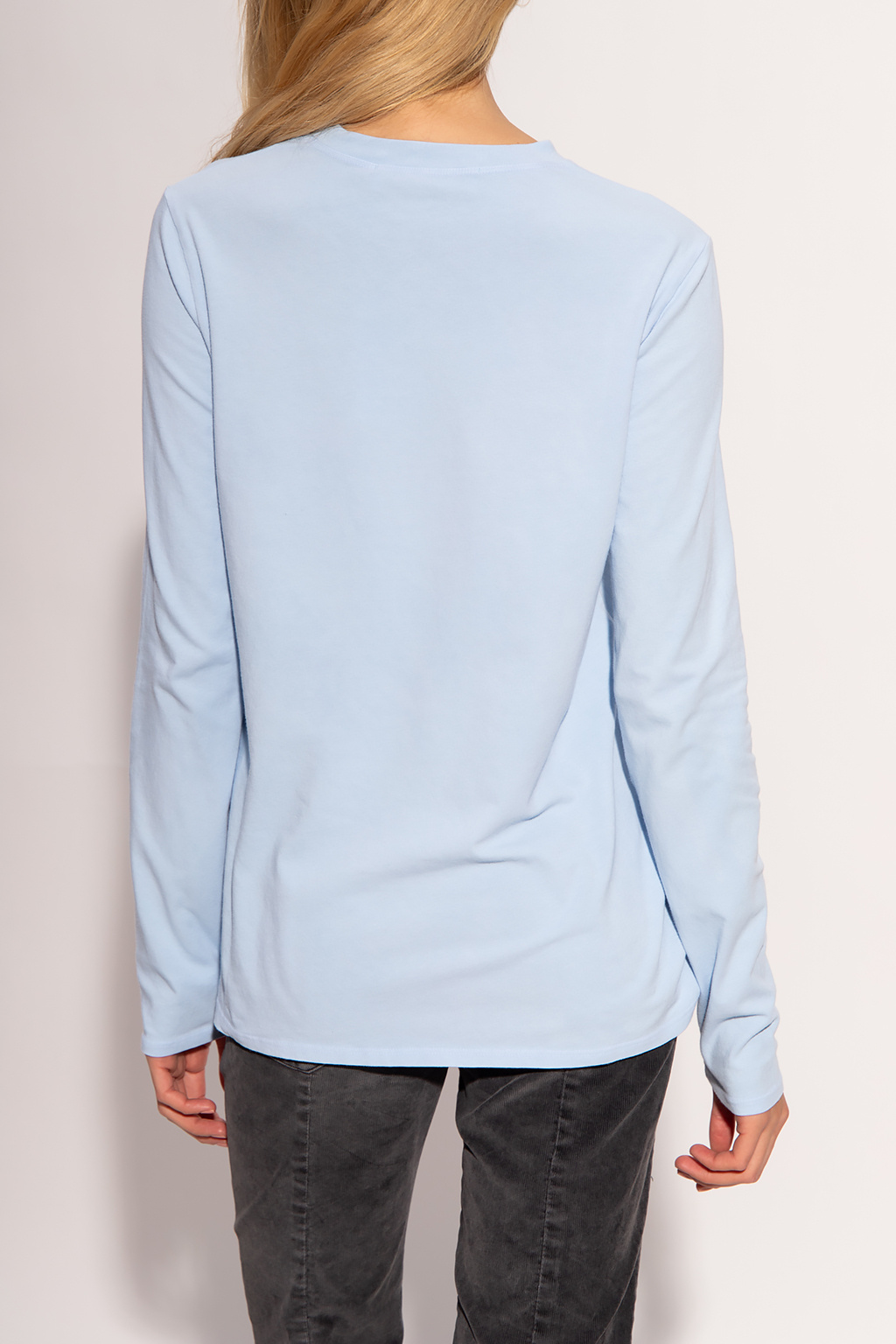 proenza schouler blue knitted dress Logo-printed T-shirt