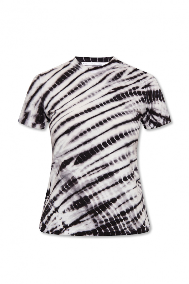 PROENZA SCHOULER WHITE LABEL OPENWORK SWEATER Tie-dye T-shirt