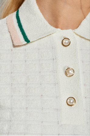 Casablanca Polo shirt with logo patch