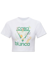Casablanca Printed cropped T-shirt