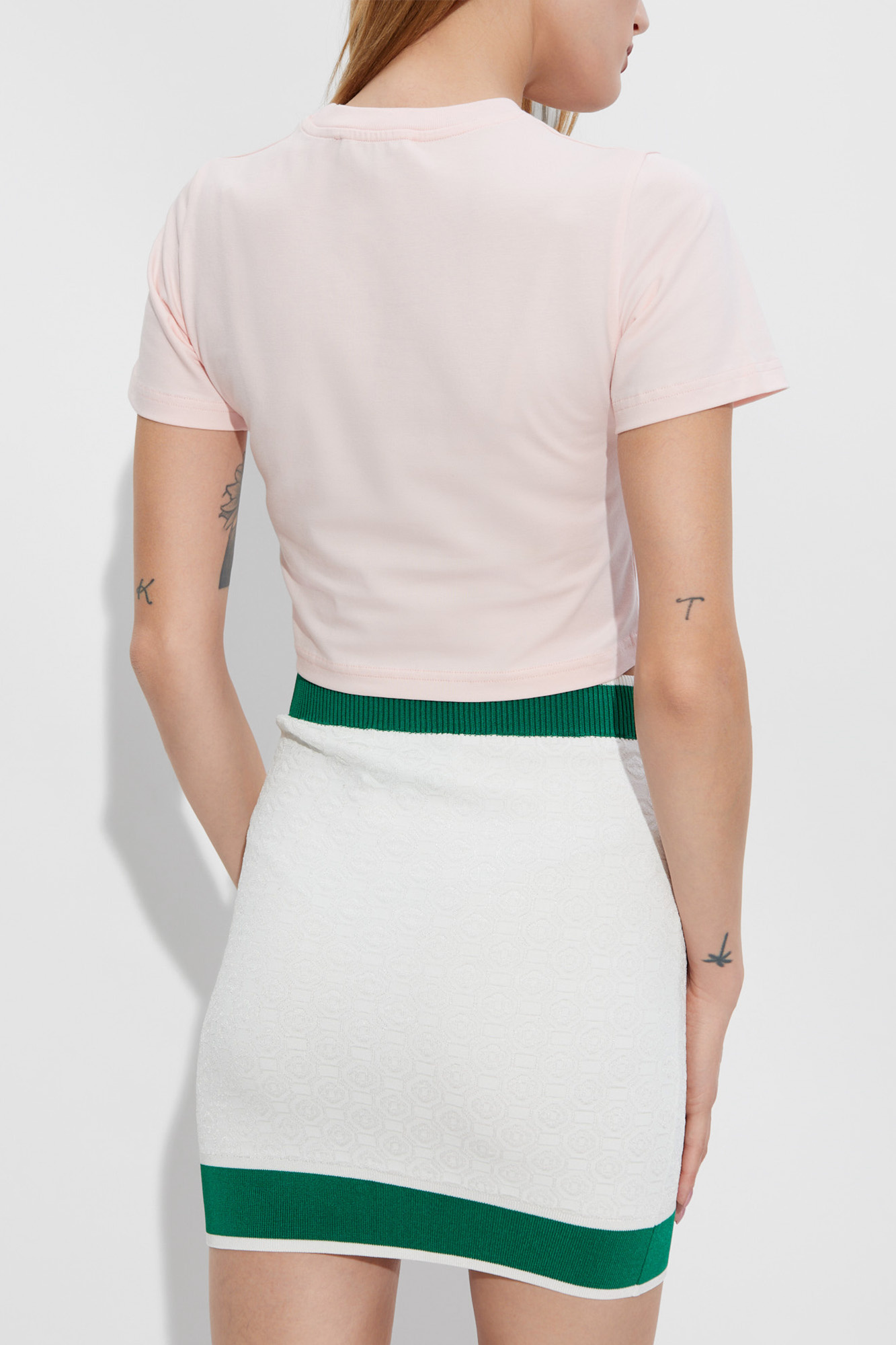 Casablanca Printed cropped T-shirt