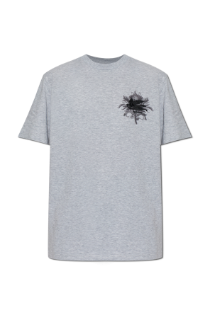 T-shirt with embroidered logo