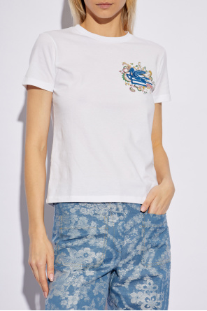 Etro Camiseta con logo bordado