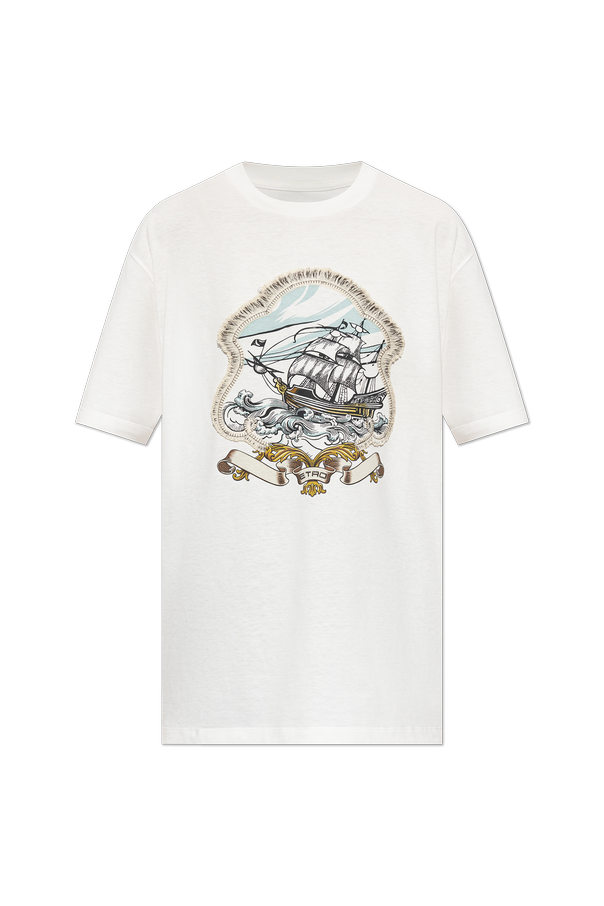 Cotton T-shirt with print od Etro
