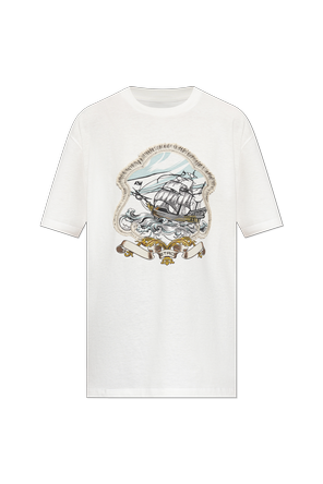 T-shirt de algodão com estampado