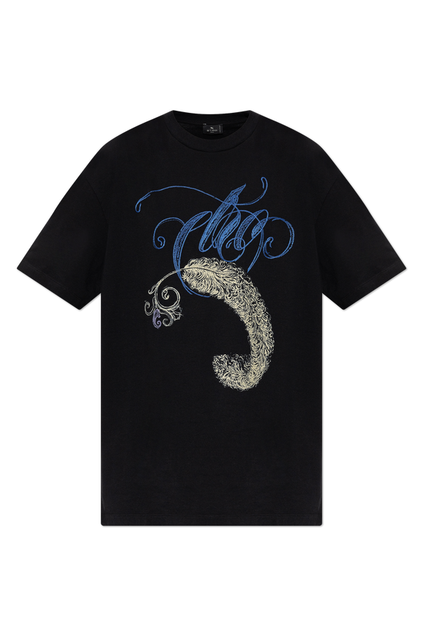 Etro Cotton T-shirt with print