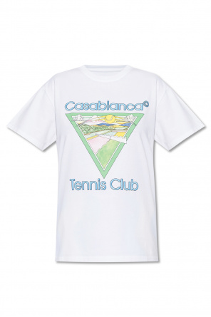 T-shirt with tennis club icon print od Casablanca