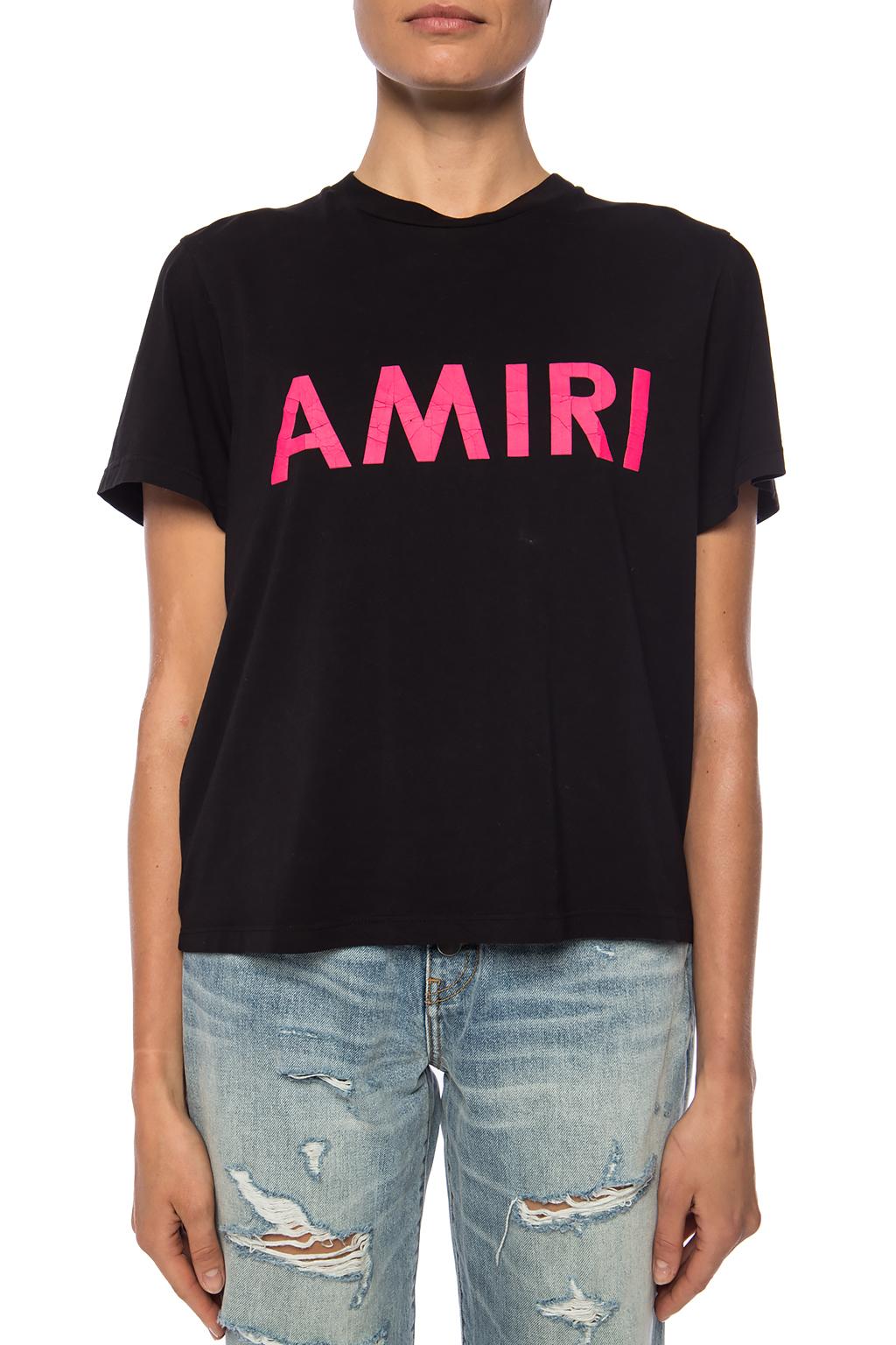 Black Logo T-shirt Amiri - Vitkac GB