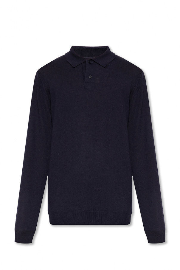 A.P.C. gloves polo shirt with long sleeves