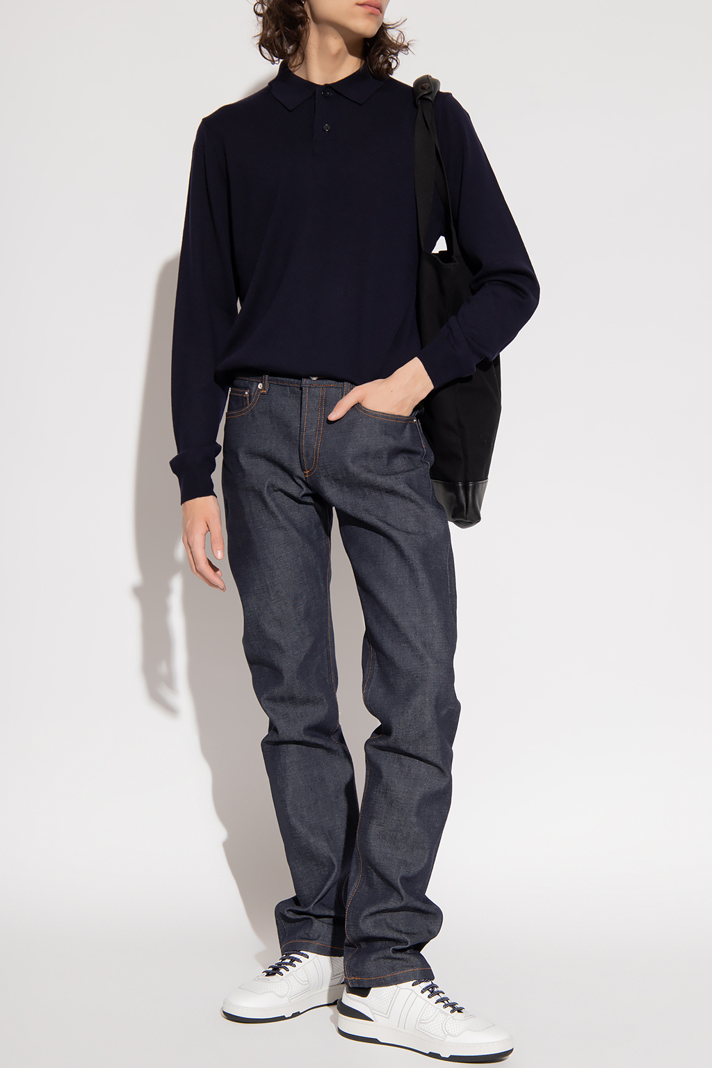 A.P.C. Polo shirt with long sleeves