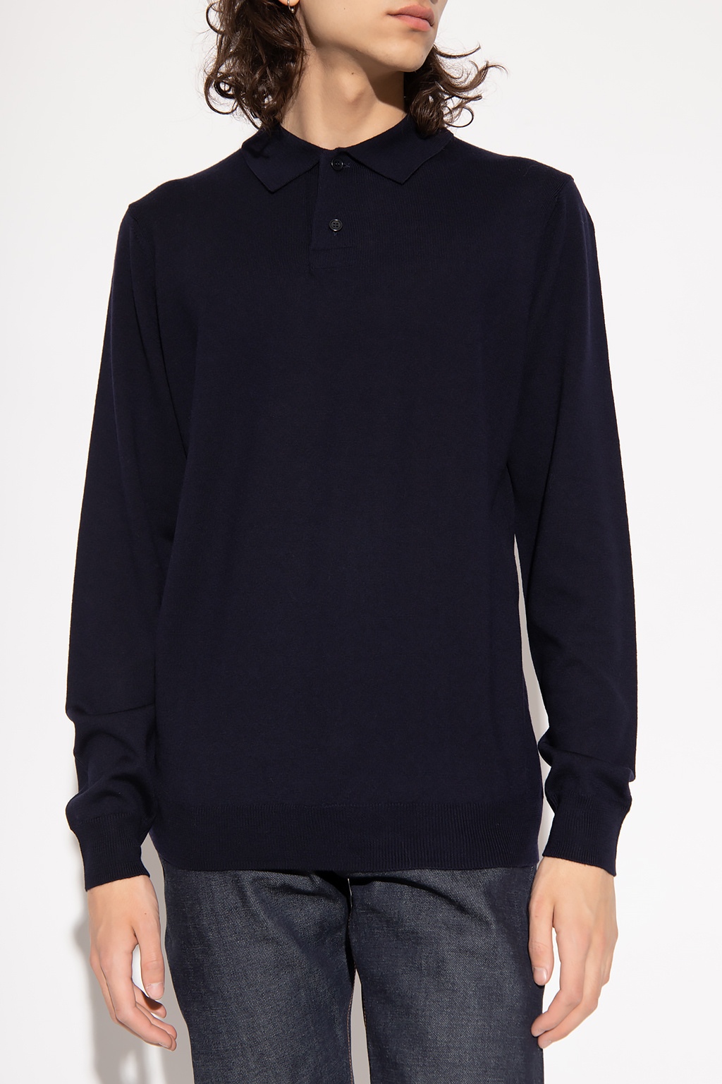 A.P.C. Polo shirt with long sleeves