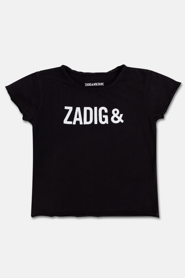 Zadig & Voltaire Kids Eden T-Shirt mit Logo-Print Weiß