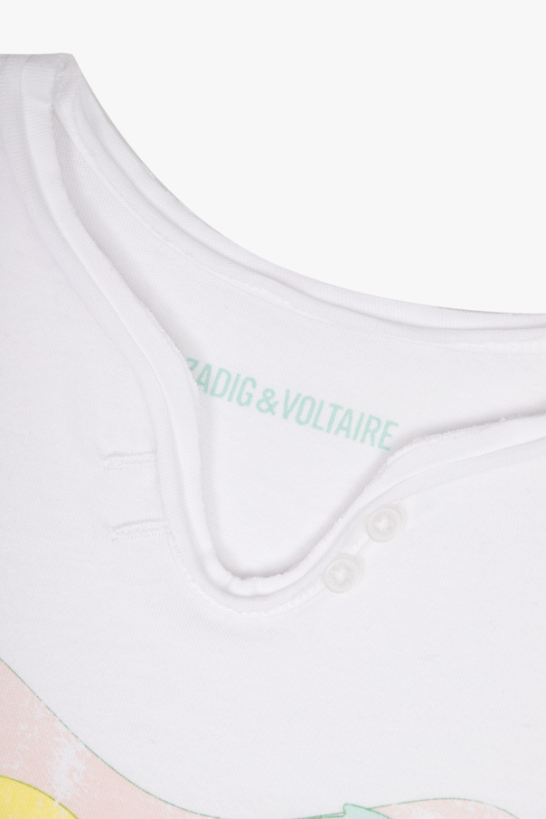 Zadig & Voltaire Kids Missoni logo print round neck T-shirt