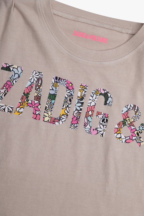Zadig & Voltaire Kids Sunspel crew-neck cotton T-shirt