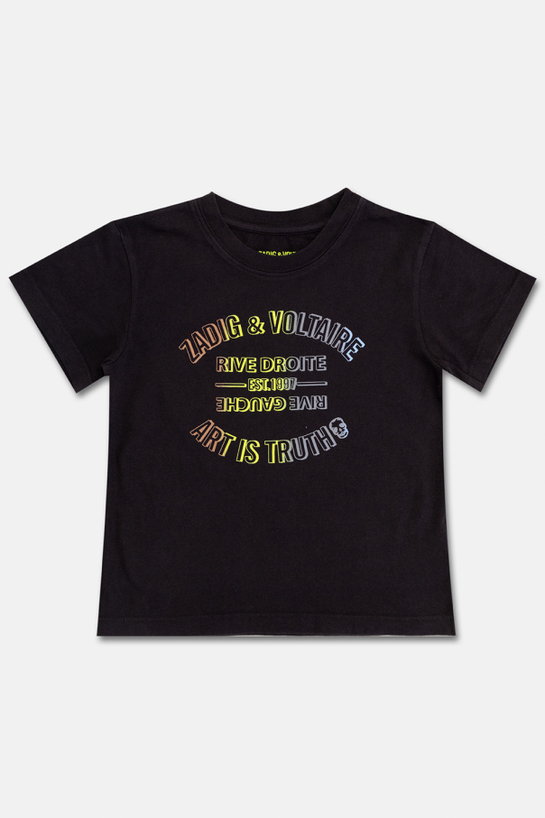 Zadig & Voltaire Kids Weekday Bess fleece shirt in black plaid