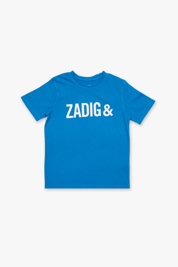 Zadig & Voltaire Kids Eleventy contrast-trim short-sleeve sweater