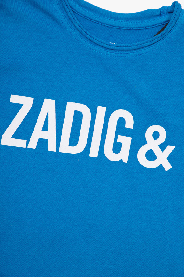Zadig & Voltaire Kids c text-print short-sleeved T-shirt