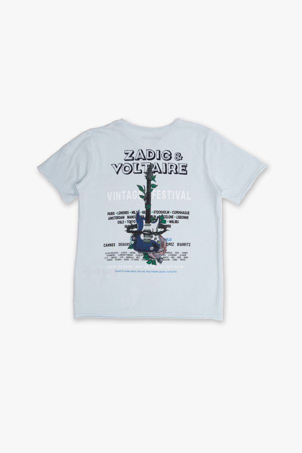 Zadig & Voltaire Kids T-shirt Pour Homme Ct542 Jaune Xl