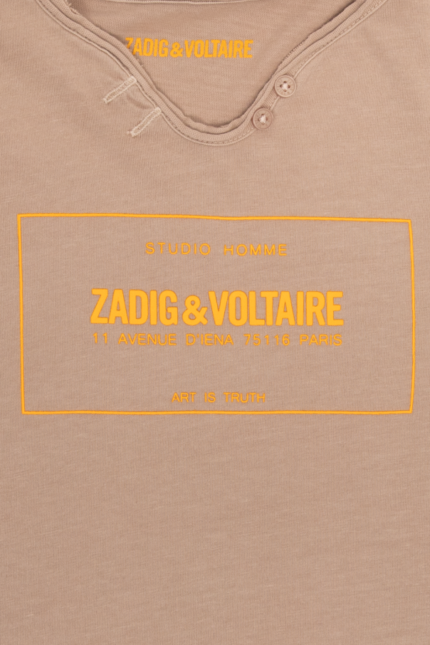 Zadig & Voltaire Kids stussy men s modern designs td short sleeve t shirt quail