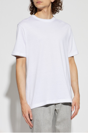 Eleventy Camiseta de algodón con cuello redondo