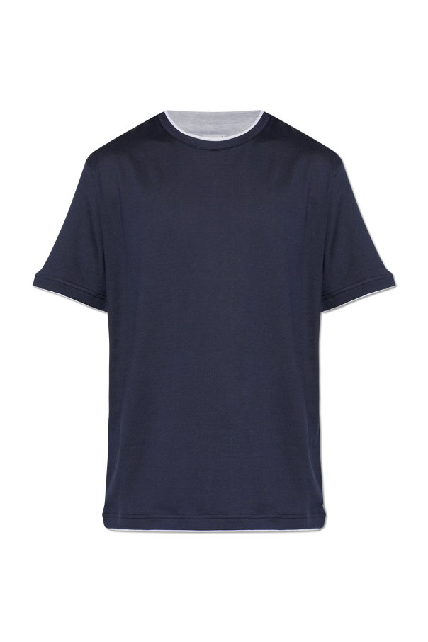 Cotton T-shirt with round neckline od Eleventy