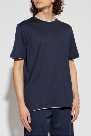 Eleventy Cotton T-shirt with round neckline