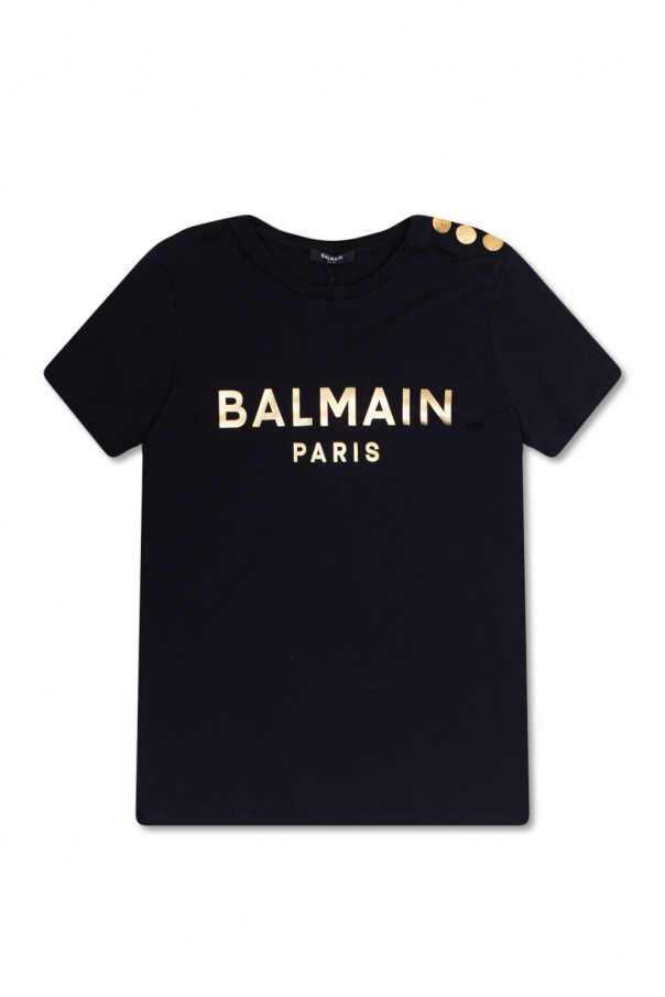 Balmain cargo T-shirt with logo