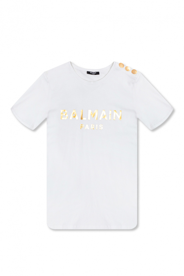 Balmain Balmain reversible monogram-print quilted coat