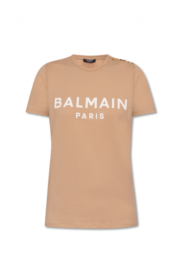 balmain Sandals Logo T-shirt