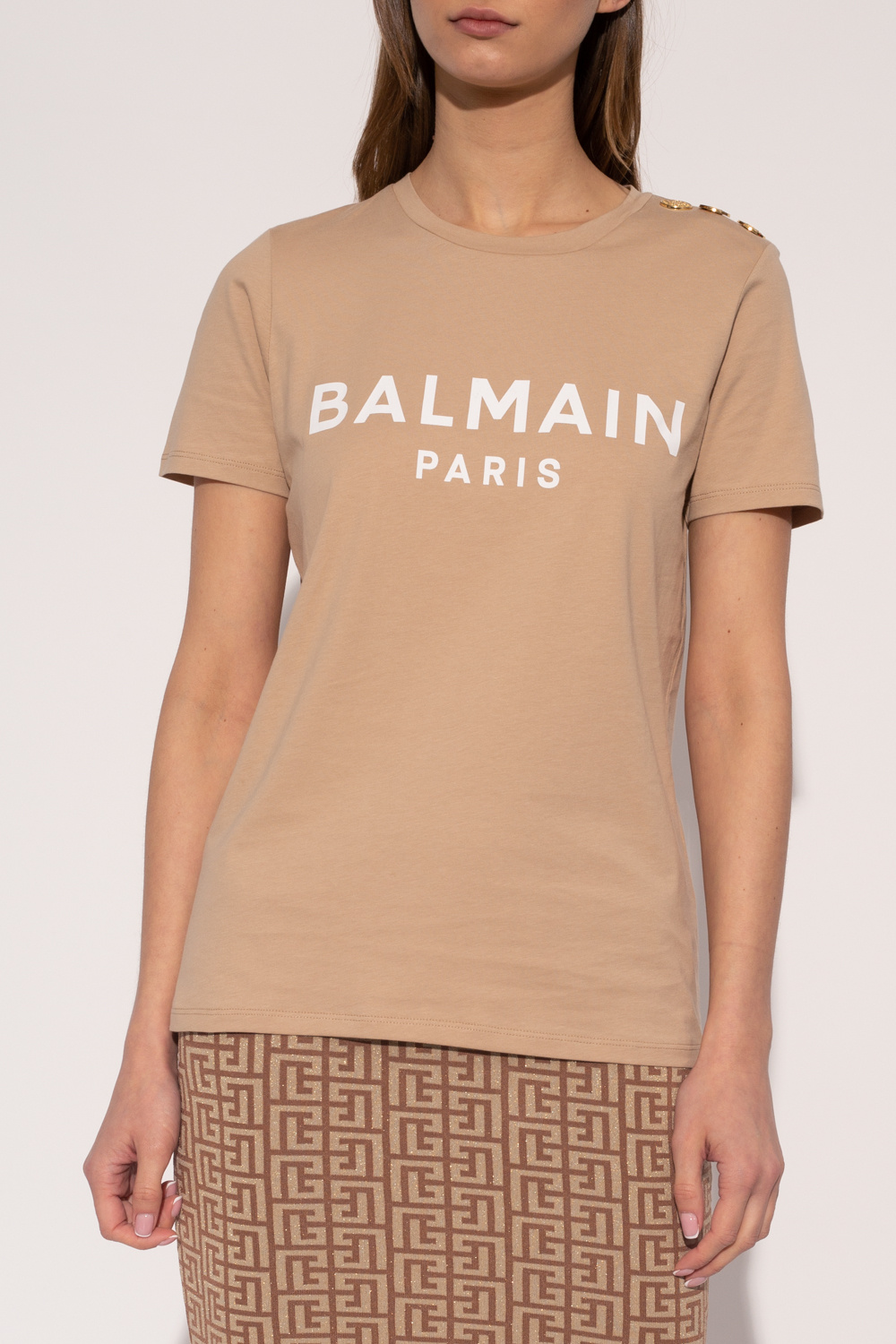 balmain Sandals Logo T-shirt
