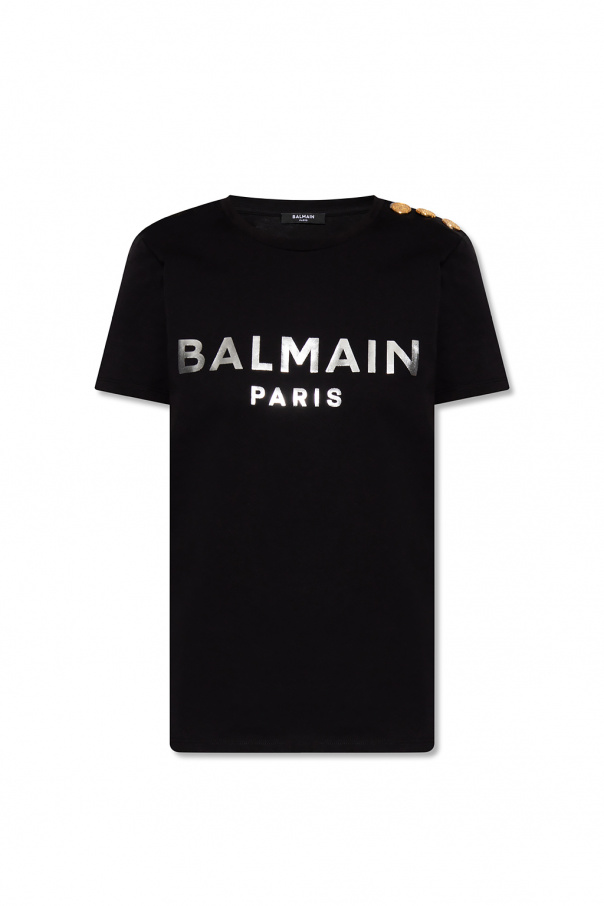 Balmain Balmain Kids logo waistband skirt