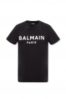 Balmain Kids TEEN logo-print crew neck sweatshirt White
