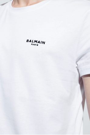 Balmain Balmain Kids logo tape T-shirt dress Black