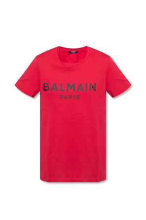 Balmain palm tree-print T-shirt