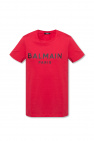 Balmain logo-print short-sleeve T-shirt Bianco