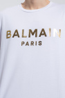 balmain intarsia Logo T-shirt