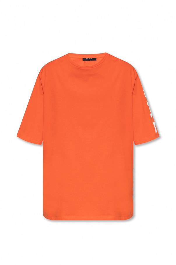 balmain cold-shoulder Oversize T-shirt with logo