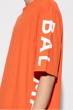 balmain cold-shoulder Oversize T-shirt with logo