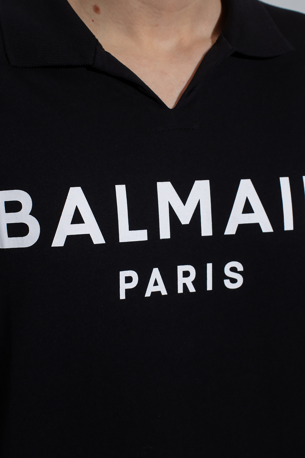 Balmain tee polo shirt with logo