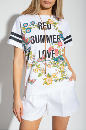 Red Valentino T-shirt with ‘Red Summer Love’ print