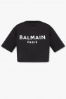 Balmain Kids foil logo print T-shirt