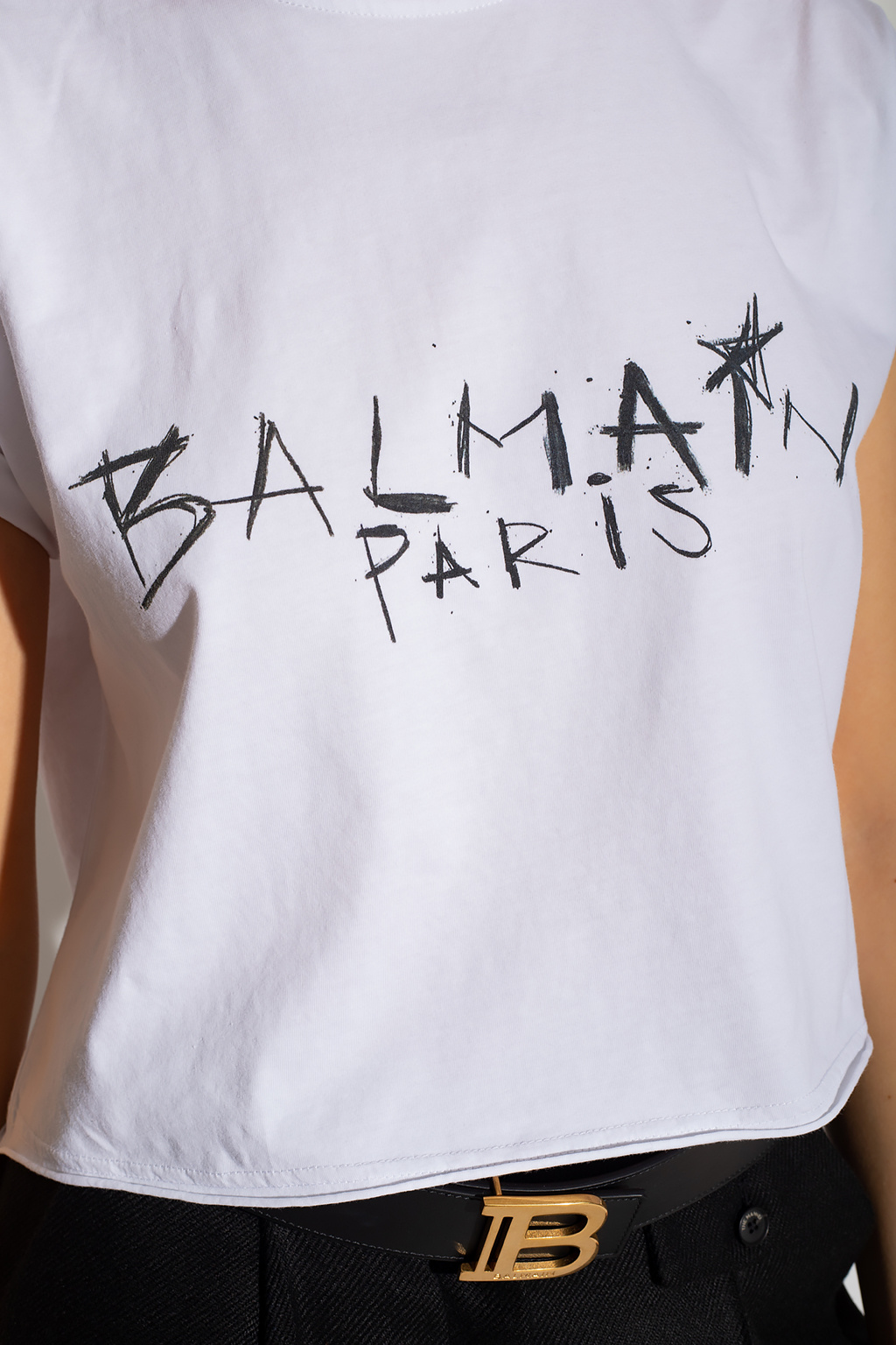 Balmain Balmain logo low-top sneakers White
