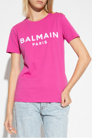 Balmain Balmain rear logo-print hoodie