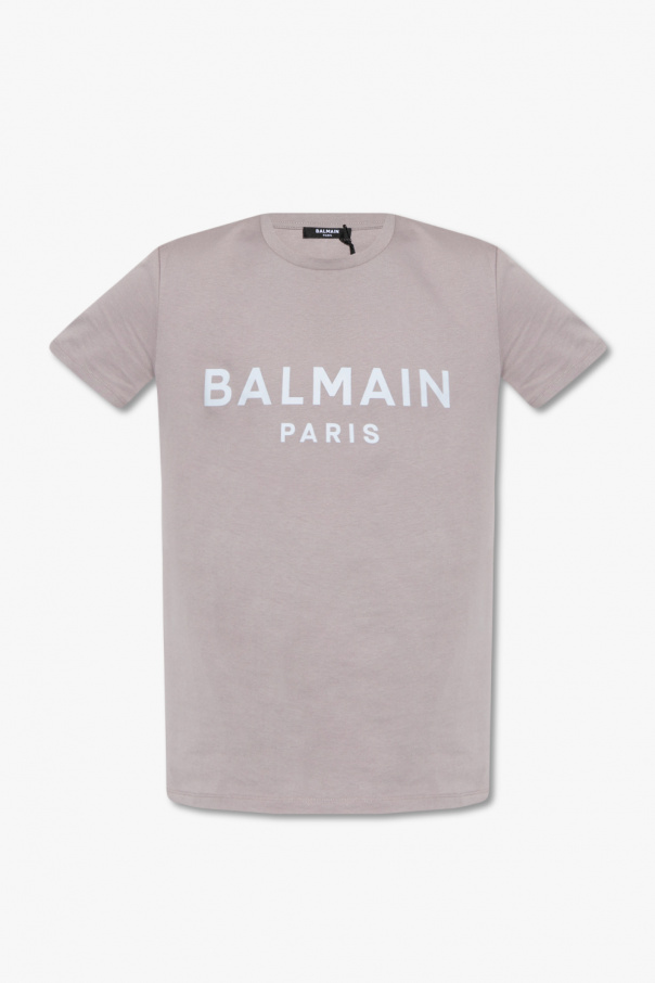 Balmain Balmain Kids logo-print detail T-shirt