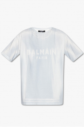 Balmain Couture cardigan med logo-jacquard og bælte