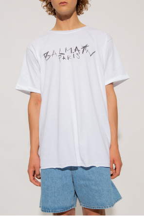 balmain Sweatshirt T-shirt z logo