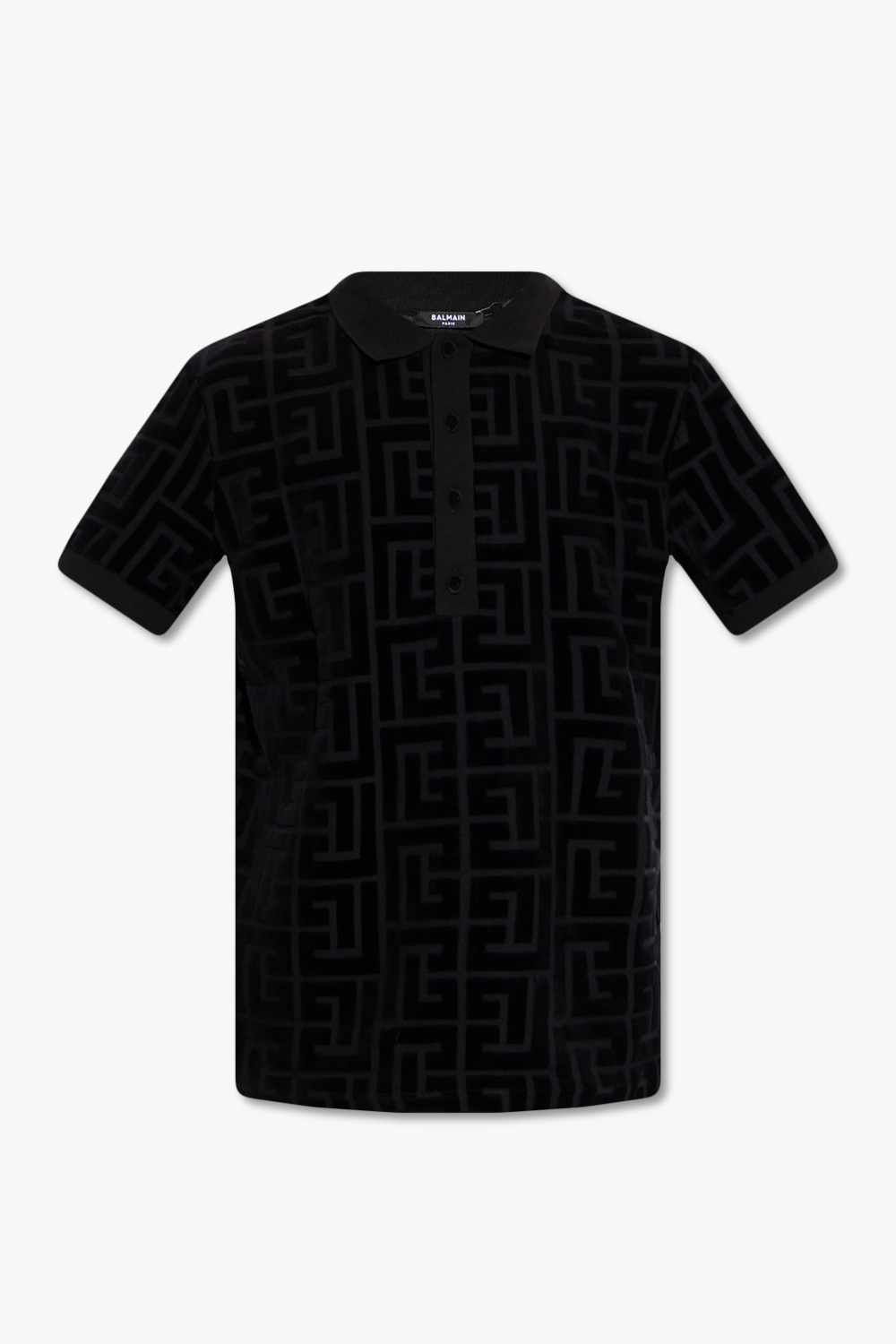 Balmain Polo shirt with velvet logo