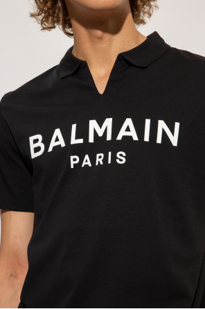 Balmain polo Homme Ralph Lauren Top mit Logo Blau