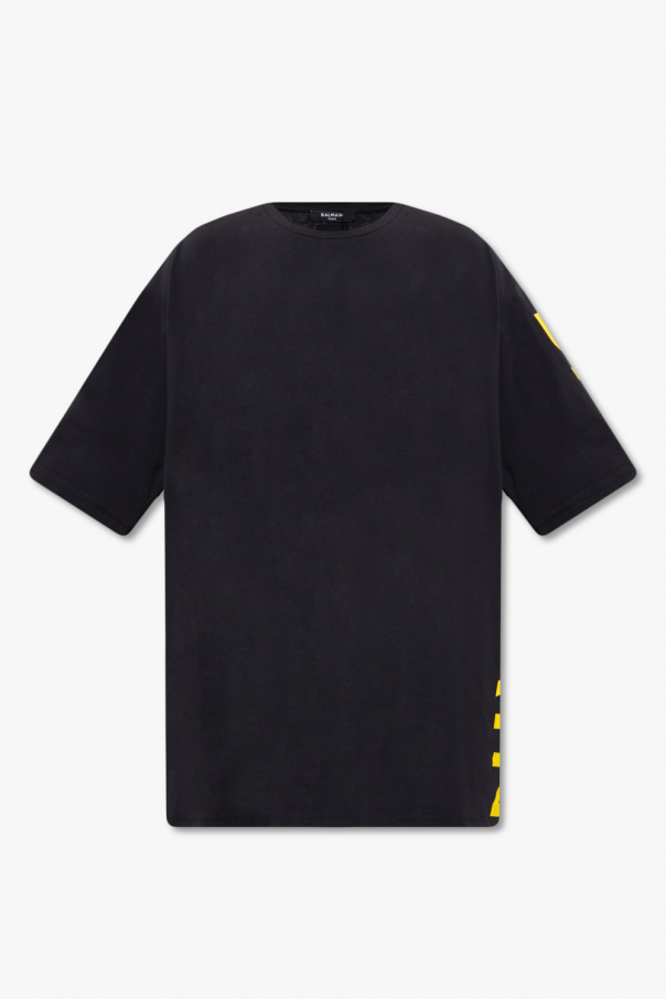 Balmain Black Strap Shirt